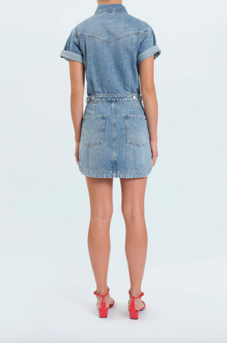 Topanga Denim Dress in Plot Twist
