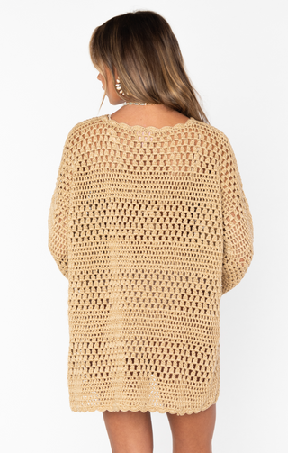 Paula Pullover - Latte Crochet