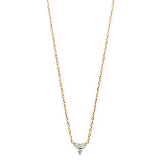 Donna Triple Stone Necklace
