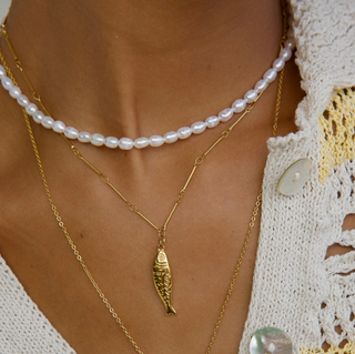 Adoni Fish Pendant Necklace