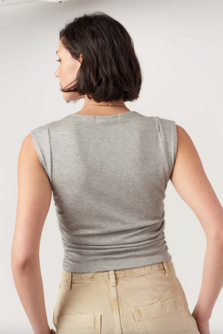 Caspia Rib Tank - Heather Grey