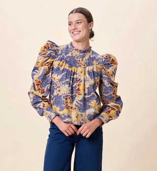 Irina Blouse - Blue Castello