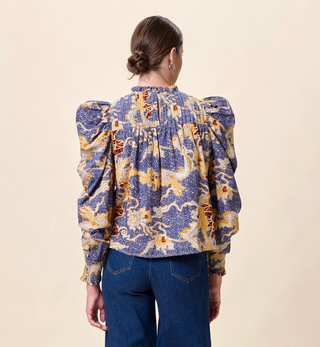 Irina Blouse - Blue Castello