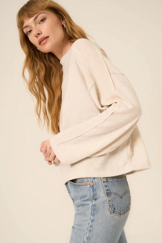 Modern Lover Cozy Funnel Neck - Oatmeal