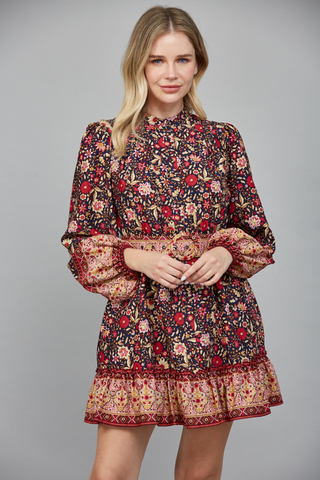 Stars Hollow Belted Mini Dress