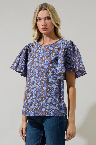Princeton Floral Puff Sleeve Top