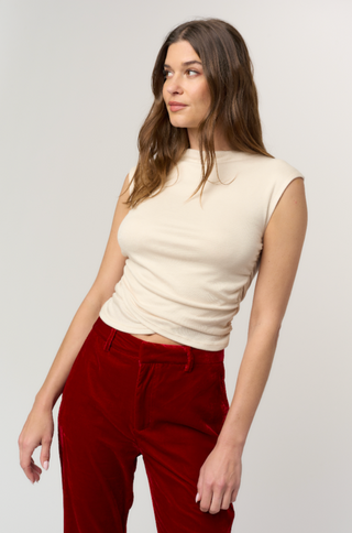 Carine Shirred Side Rib Tank