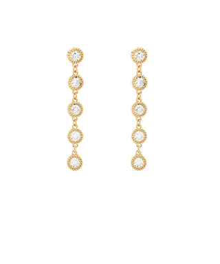 Dainty Rhinestone Drop Earrings