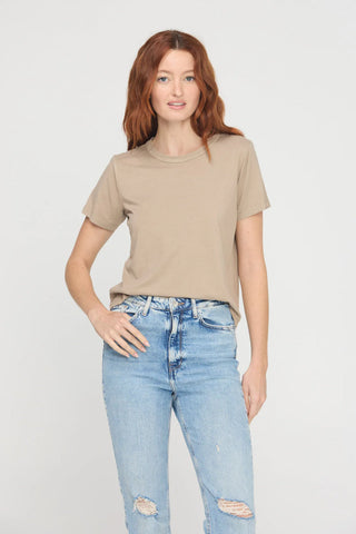 Baker Crew Neck Tee - Desert Taupe