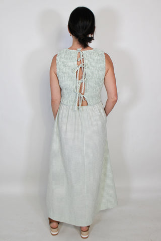 Sabrina Tie Back Midi Dress