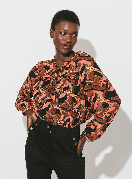 Octavia Printed Blouse