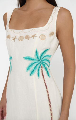 Steph Mini Dress - Beachfront Embroidery