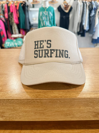 He’s Surfing Trucker Hat