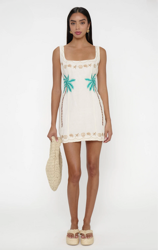 Steph Mini Dress - Beachfront Embroidery