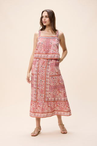 Elie Ankle Skirt - Dahlia