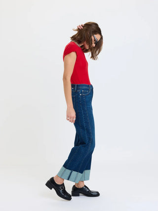 Pleaser High Rise Wide Ankle in Slow Motion