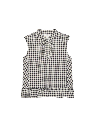 Dana Tank - Black Cream Gingham