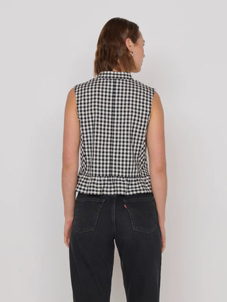 Dana Tank - Black Cream Gingham