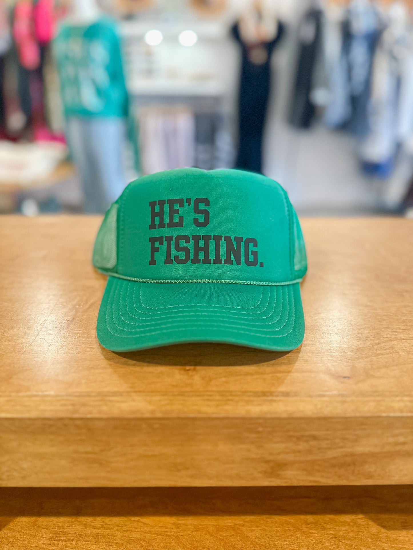 He’s Fishing Trucker Hat