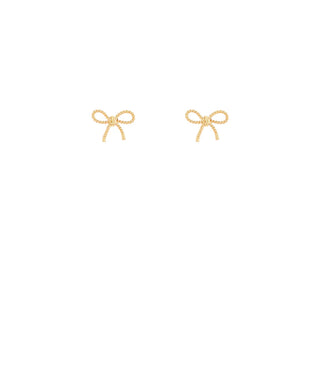 Tiny Bow Stud Earrings