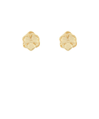 Textured Flower Stud Earrings