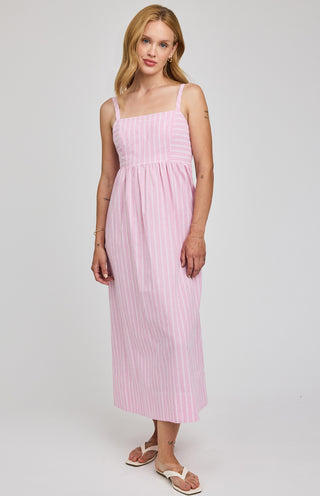 Alicia Dress-Carnation Stripe