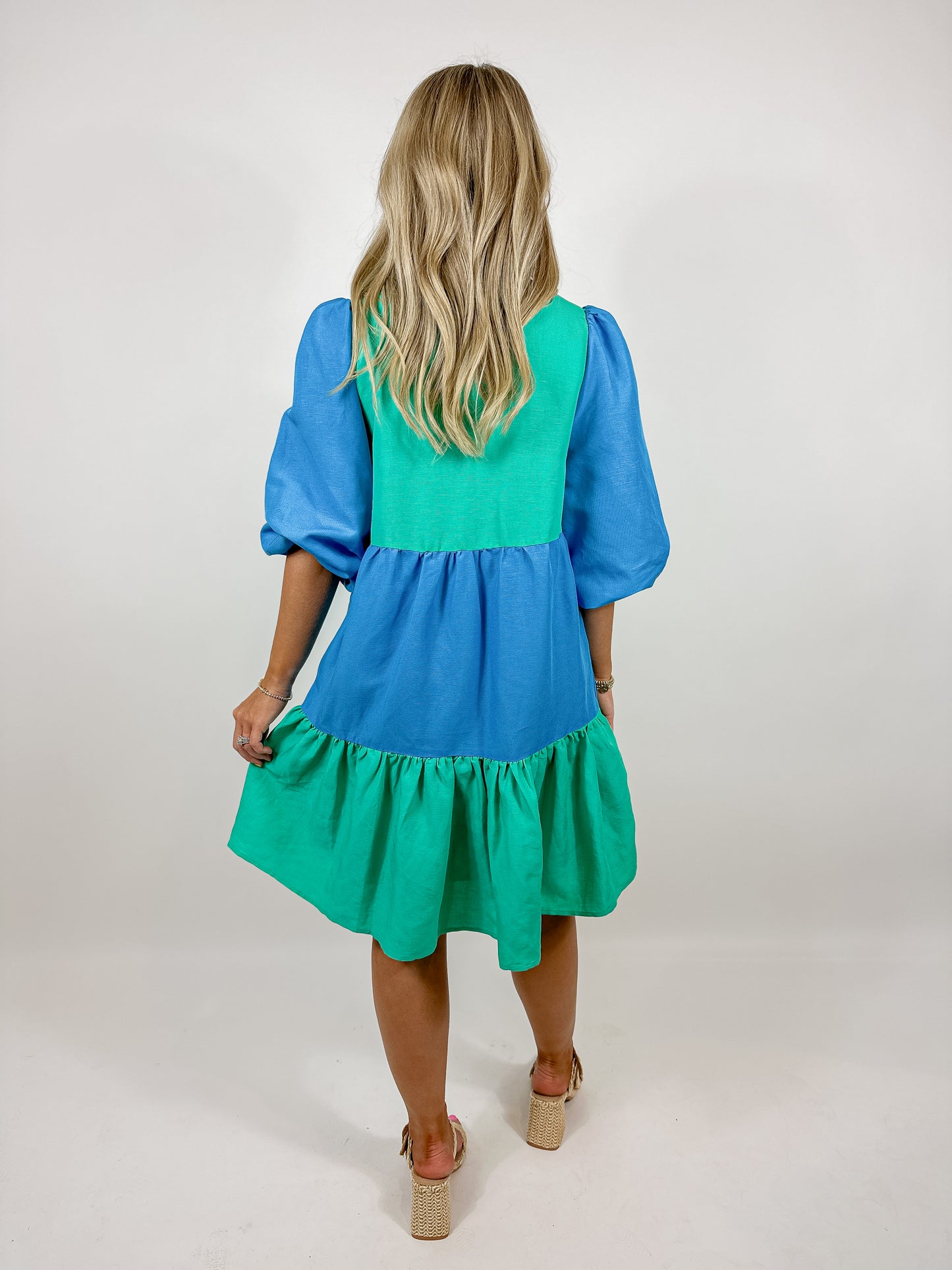 Frankie Dress - Lakeside Colorblock