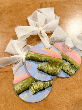 Hand Painted Marsh Ornament