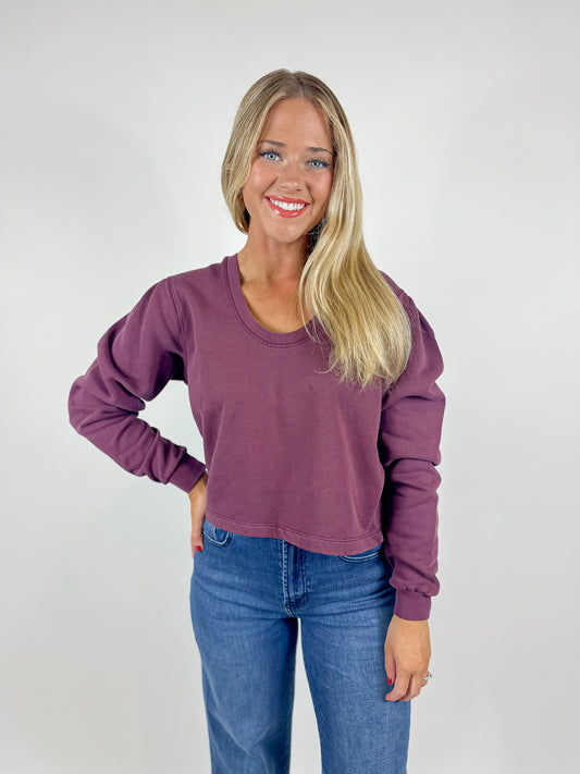 Raya Sweatshirt - Plum Berry