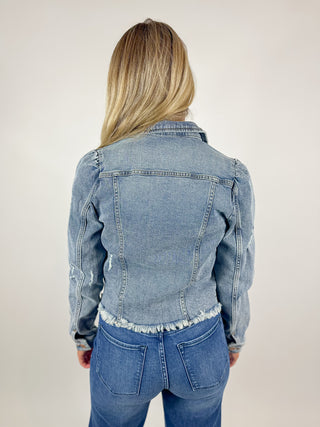 Roselyn Denim Jacket - Mallow