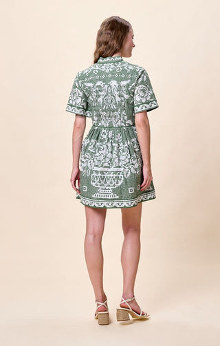 Starling Mini Dress - Verdant Flight