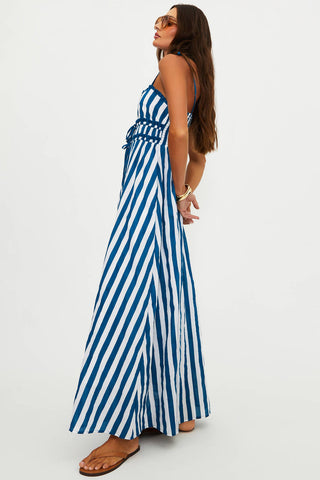 Levie Maxi Dress- Twilight Tides Stripes