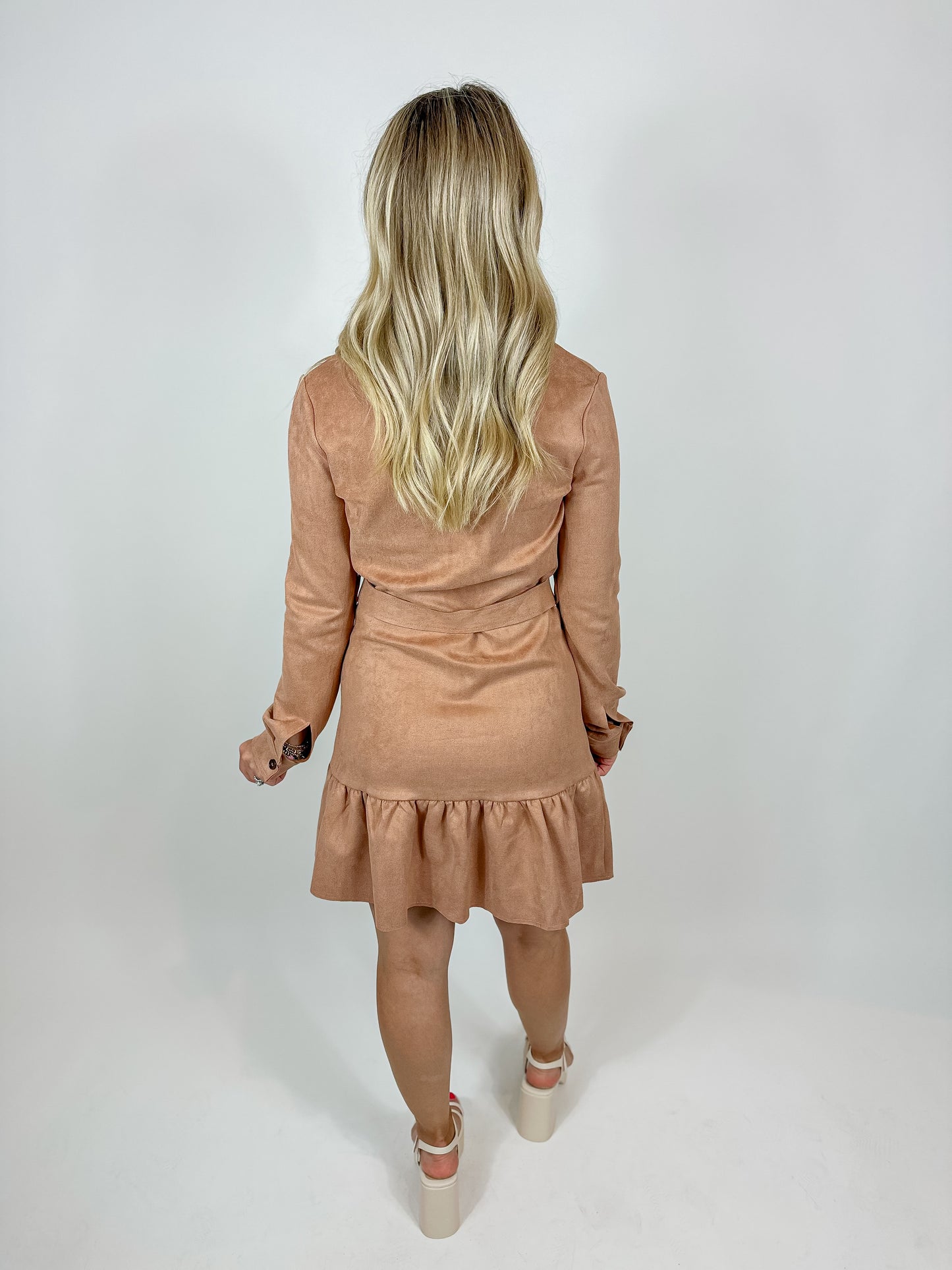 Avery Vegan Suede Mini Dress