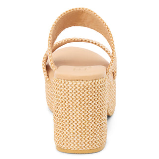 Ocean Avenue Platform Sandal - Tan Multi