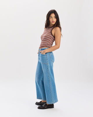 Valley Girl Wide Leg Ankle in Fave