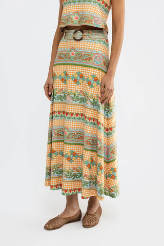 Bennett Skirt- Garden Gingham