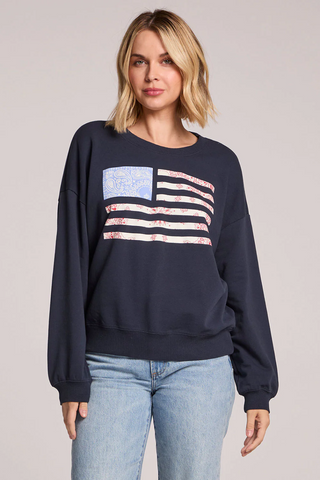 Flag Adornment Long Sleeve