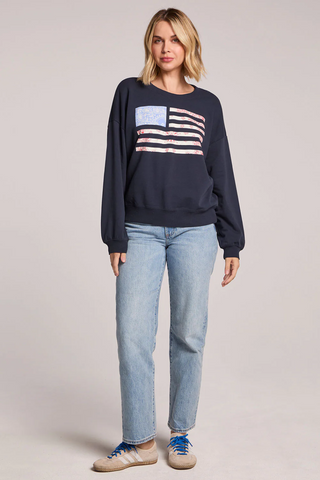 Flag Adornment Long Sleeve