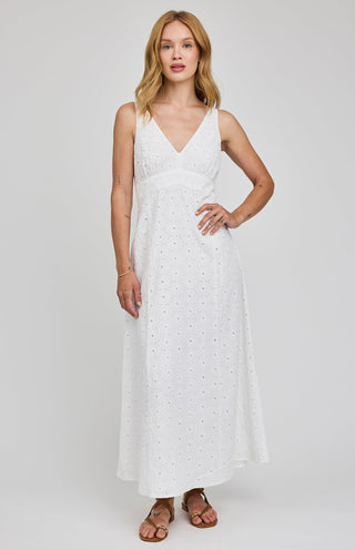 Marielle Eyelet Dress - White