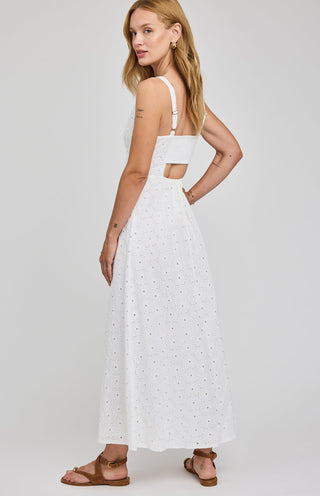 Marielle Eyelet Dress - White