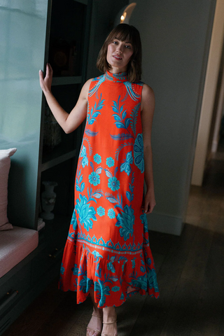 Charlie Maxi Dress-Coral Coast Floral