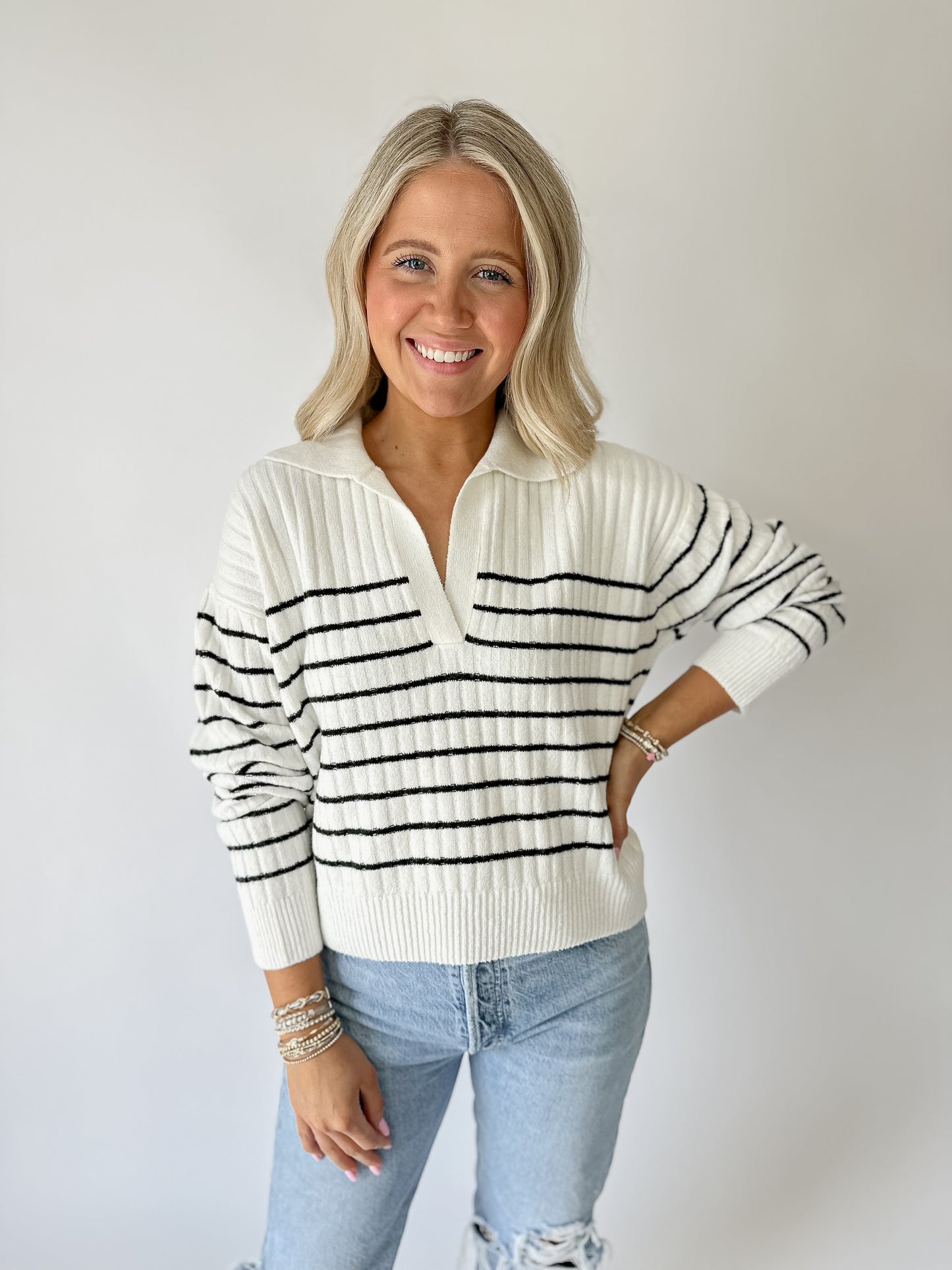 Vhari Striped Jumper