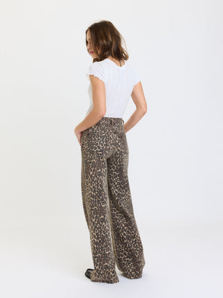 Far Out High Rise Wide Leg in Cool Cat