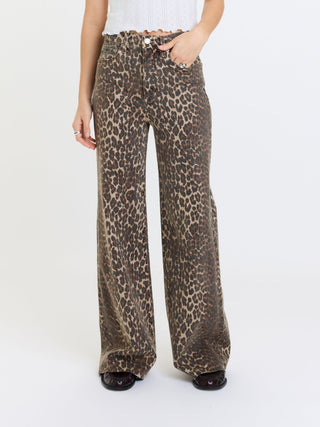Far Out High Rise Wide Leg in Cool Cat