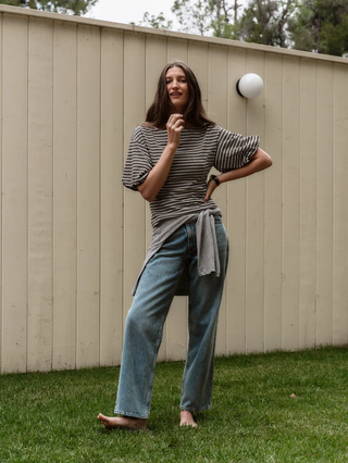 Sophia Top - Vintage Yarn Dye Stripe