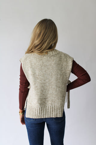 Frannie Side Tie Sweater Vest