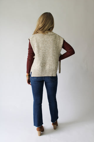 Frannie Side Tie Sweater Vest