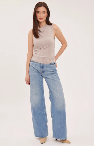 Indra Tank Top - Heather Latte