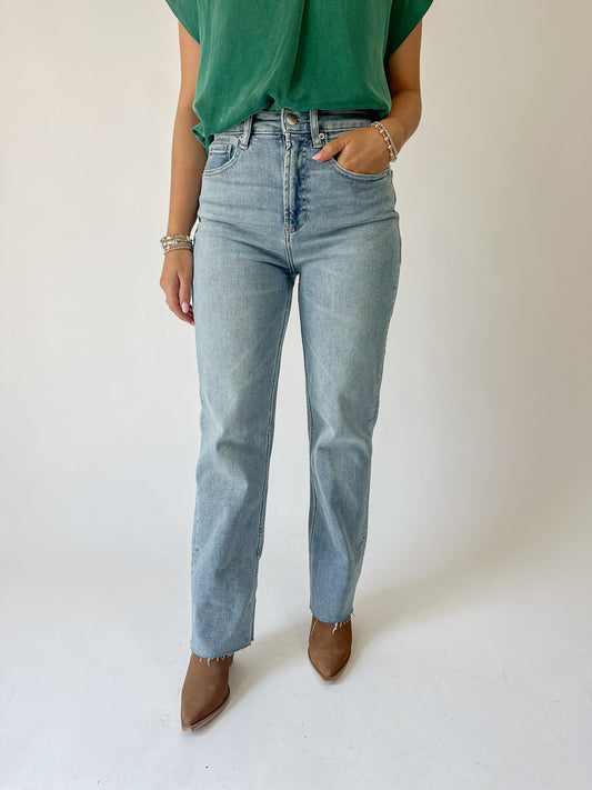 90s Ultra High Rise Ankle Straight Jeans