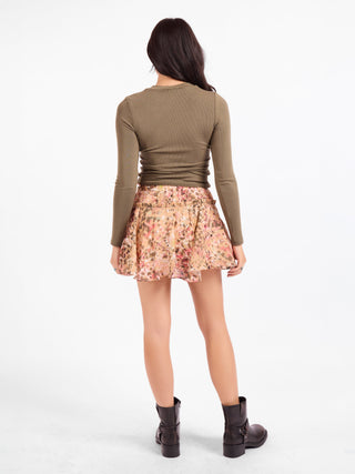 Ronan Boatneck Top in Brown